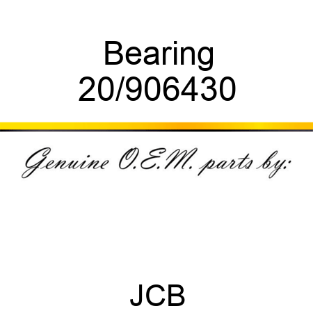 Bearing 20/906430