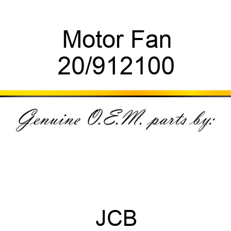 Motor, Fan 20/912100