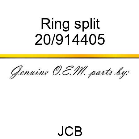 Ring, split 20/914405
