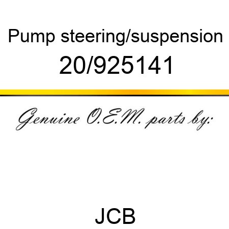 Pump, steering/suspension 20/925141