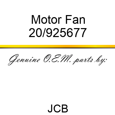 Motor, Fan 20/925677