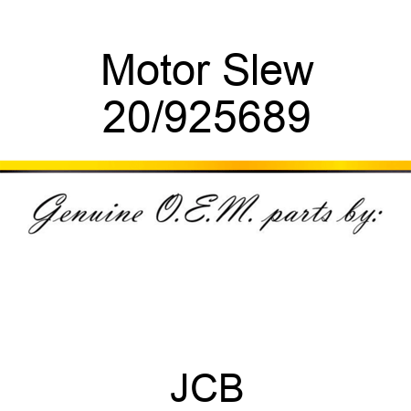 Motor, Slew 20/925689