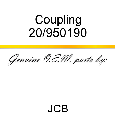 Coupling 20/950190