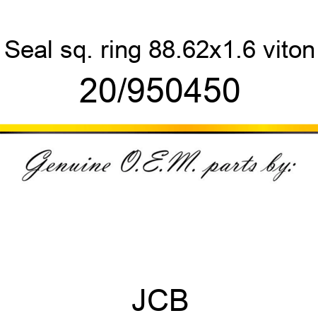 Seal, sq. ring 88.62x1.6, viton 20/950450