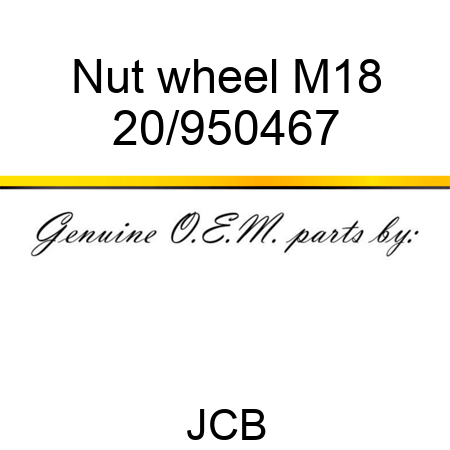 Nut, wheel M18 20/950467