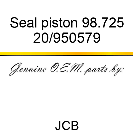 Seal, piston, 98.725 20/950579