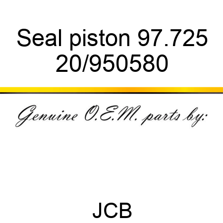 Seal, piston 97.725 20/950580