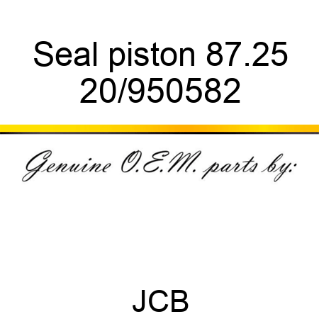 Seal, piston 87.25 20/950582