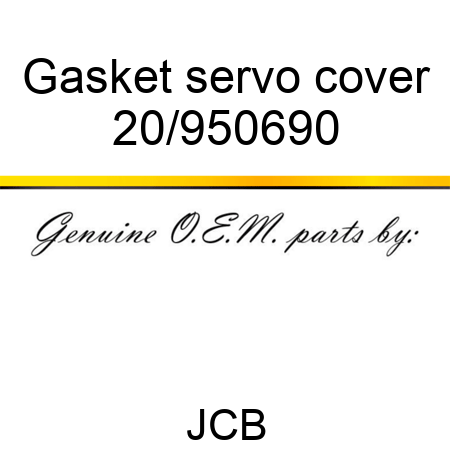 Gasket, servo cover 20/950690