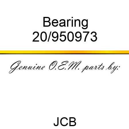 Bearing 20/950973