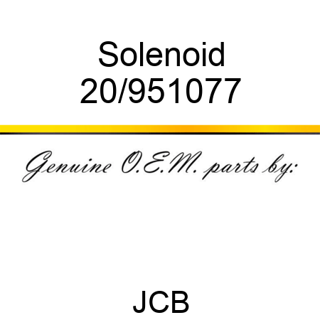 Solenoid 20/951077