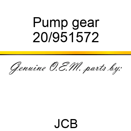 Pump, gear 20/951572