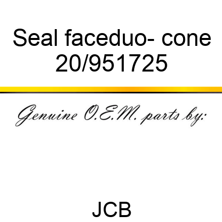Seal, face,duo- cone 20/951725