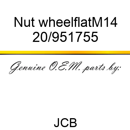 Nut, wheel,flat,M14 20/951755