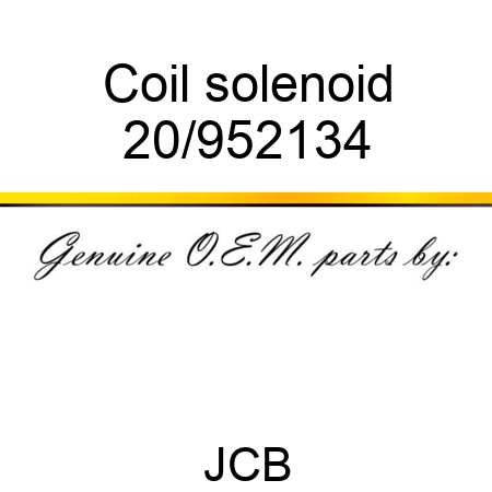 Coil, solenoid 20/952134