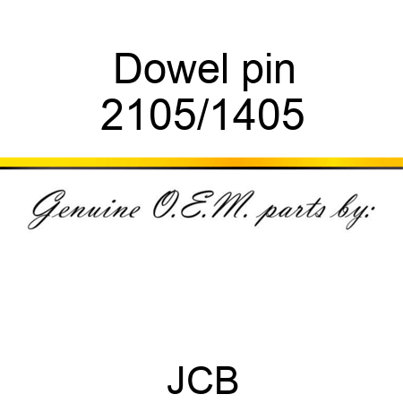 Dowel, pin 2105/1405