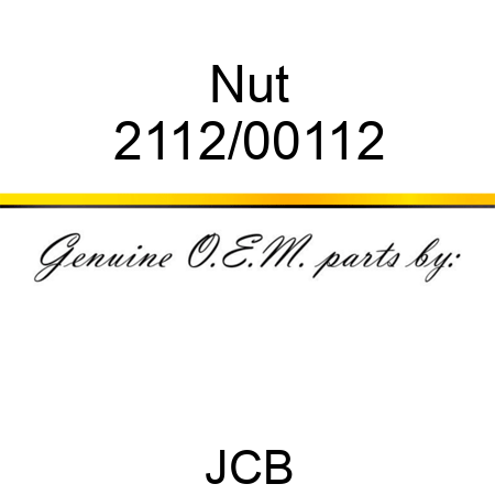 Nut 2112/00112