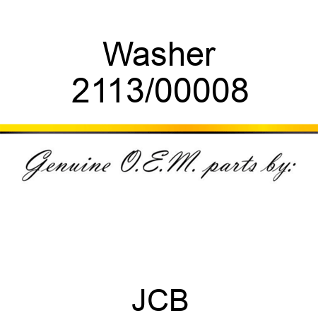 Washer 2113/00008