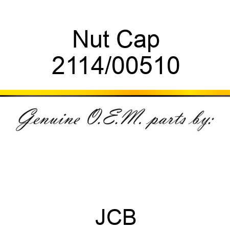 Nut, Cap 2114/00510