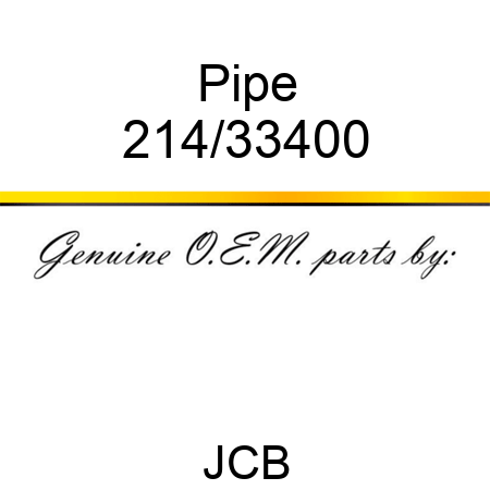 Pipe 214/33400
