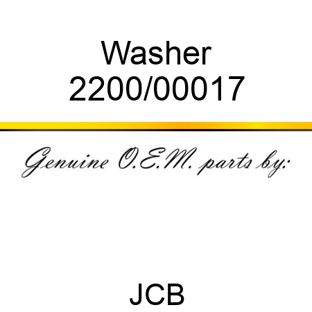Washer 2200/00017
