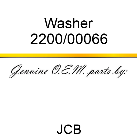 Washer 2200/00066