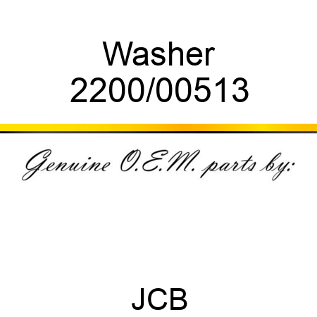Washer 2200/00513