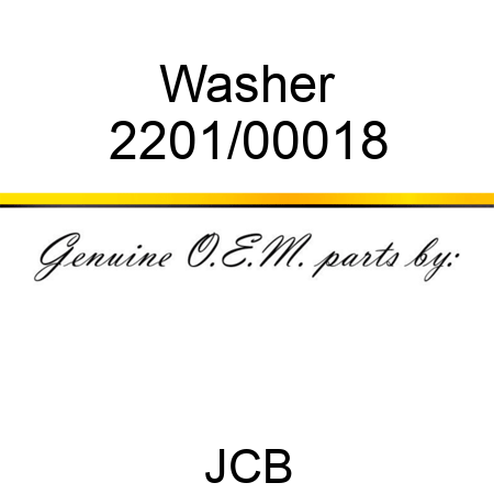 Washer 2201/00018