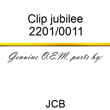 Clip, jubilee 2201/0011