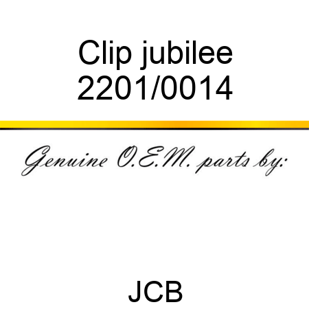 Clip, jubilee 2201/0014