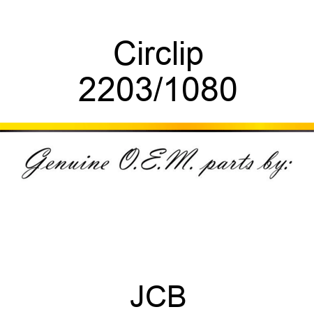 Circlip 2203/1080