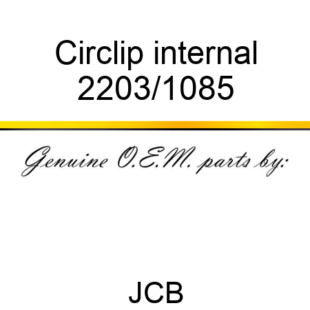 Circlip, internal 2203/1085