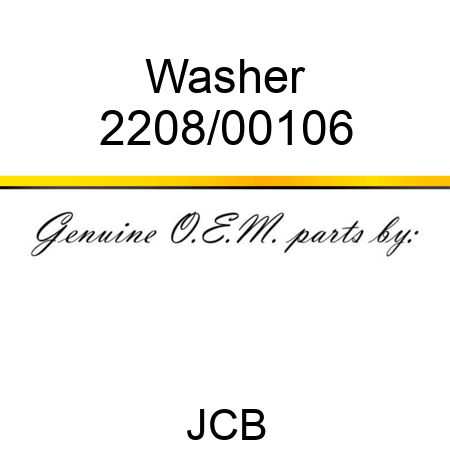 Washer 2208/00106