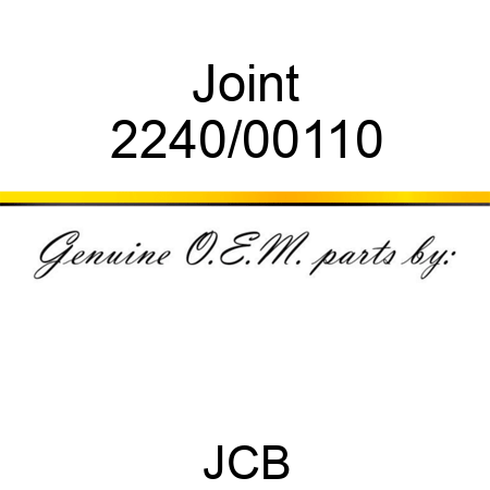Joint 2240/00110