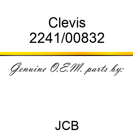 Clevis 2241/00832