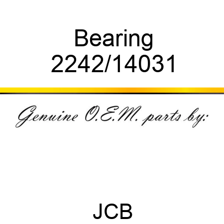 Bearing 2242/14031