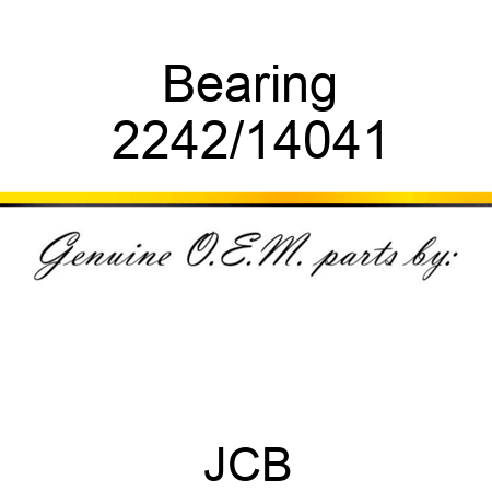 Bearing 2242/14041