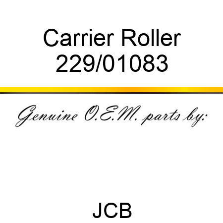 Carrier, Roller 229/01083