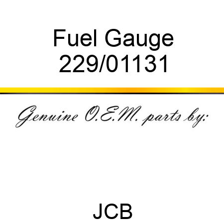 Fuel Gauge 229/01131
