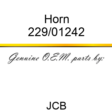 Horn 229/01242