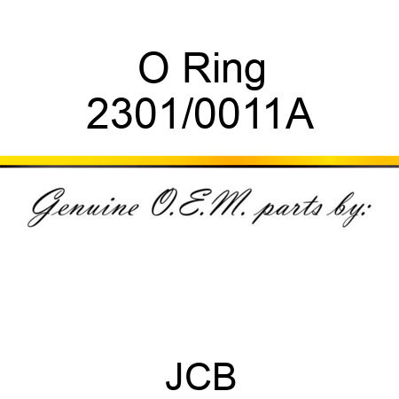 O Ring 2301/0011A