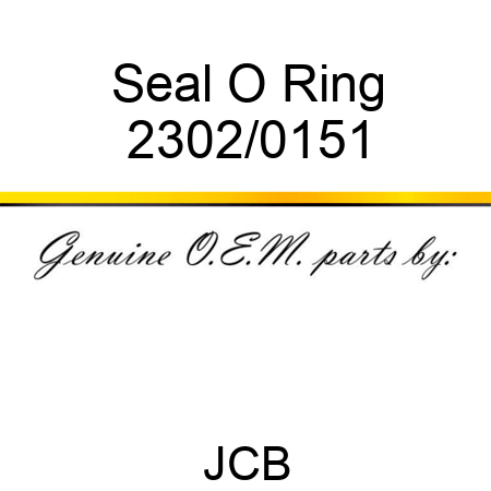 Seal, O Ring 2302/0151