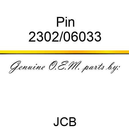 Pin 2302/06033