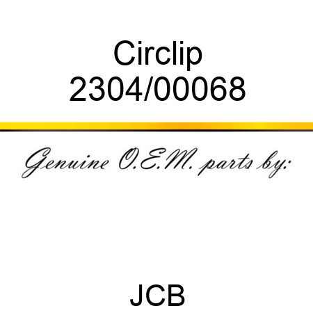 Circlip 2304/00068