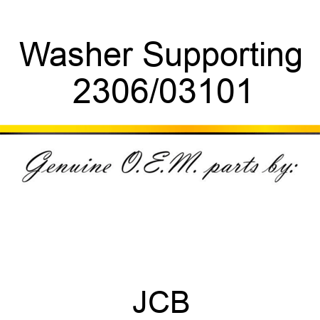 Washer, Supporting 2306/03101