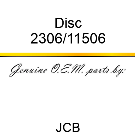 Disc 2306/11506