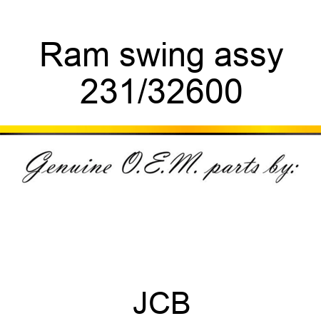 Ram, swing, assy 231/32600