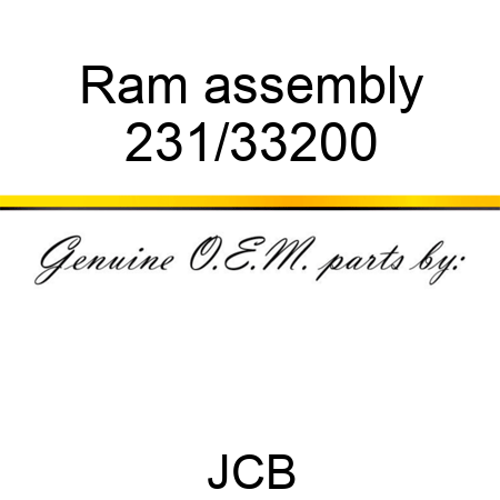 Ram, assembly 231/33200