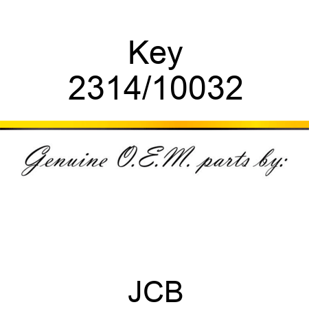 Key 2314/10032