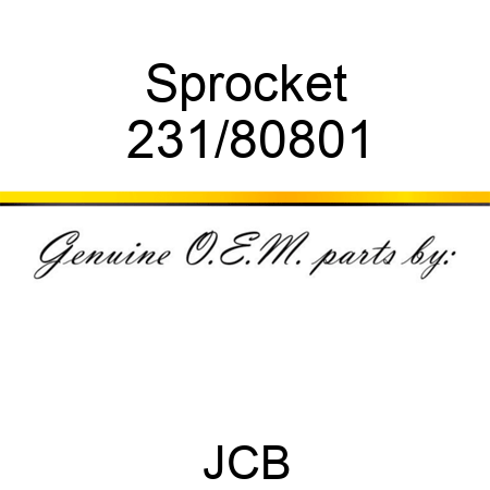 Sprocket 231/80801